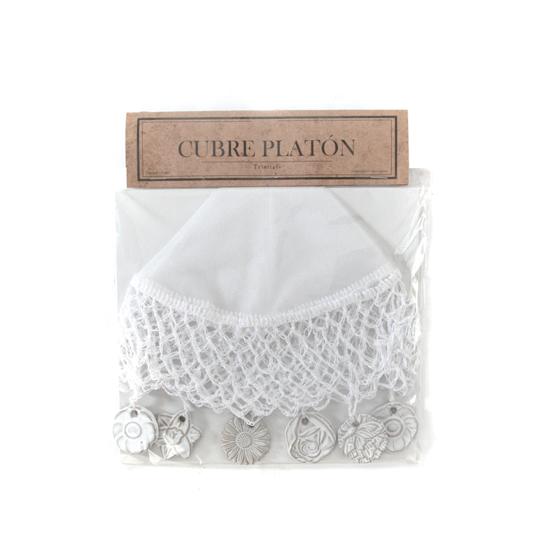 CUBRE PLATON CON FLORES | Trinitate