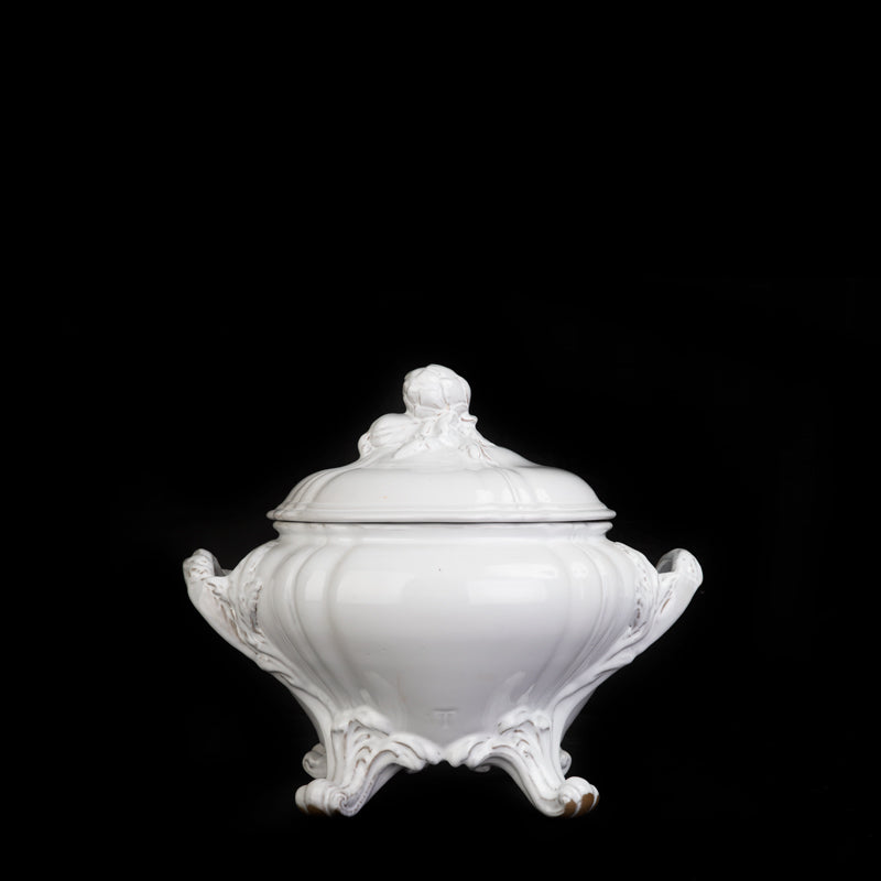 SOUP TUREEN 33 CM WITH LID MEISSONNIER - WHITE HIGH GLASS